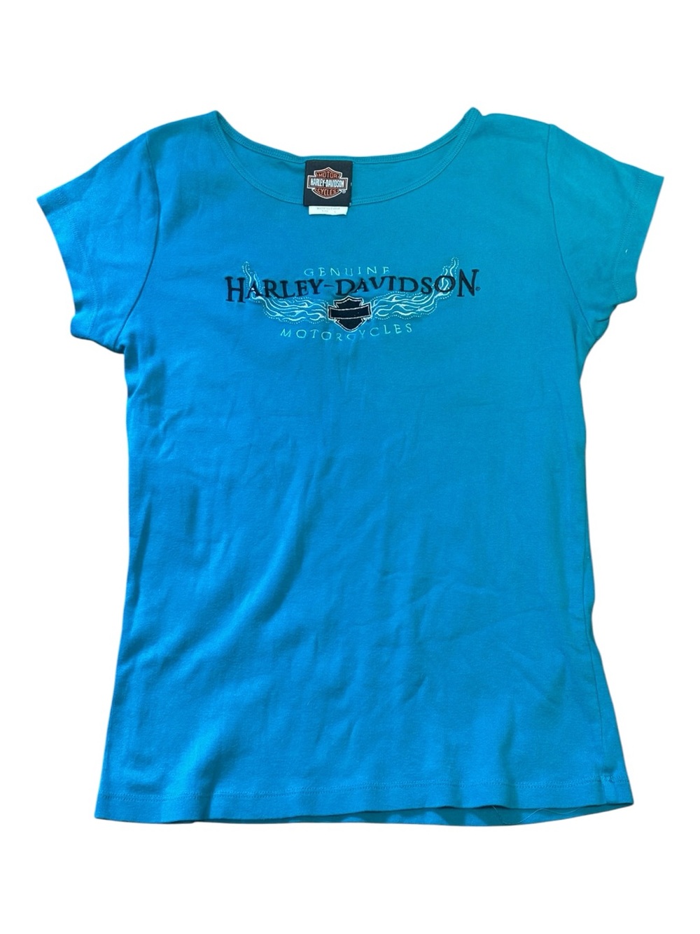 Harley-Davidson Teal Short Sleeve Logo Tee